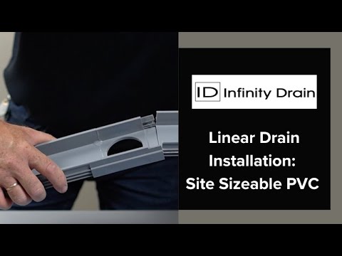 Site Sizeable PVC Linear Drain Installation